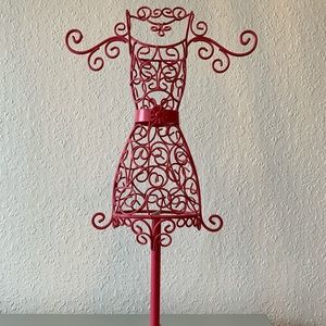 Dress shaped jewelry stand